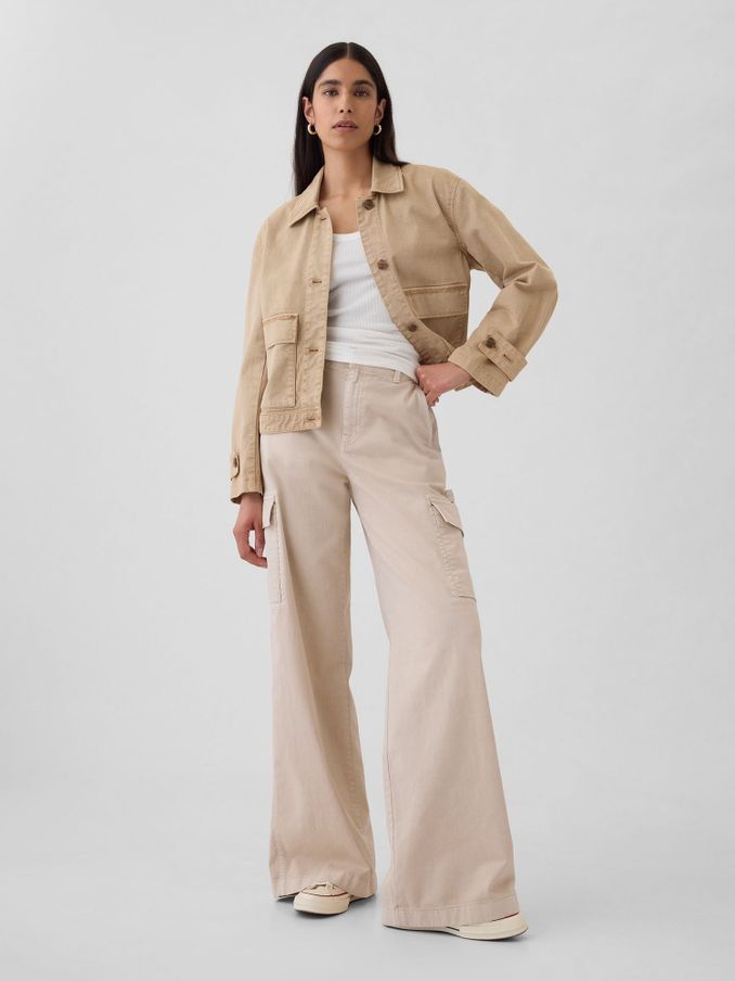 Women's 100 cotton khaki pants 2025