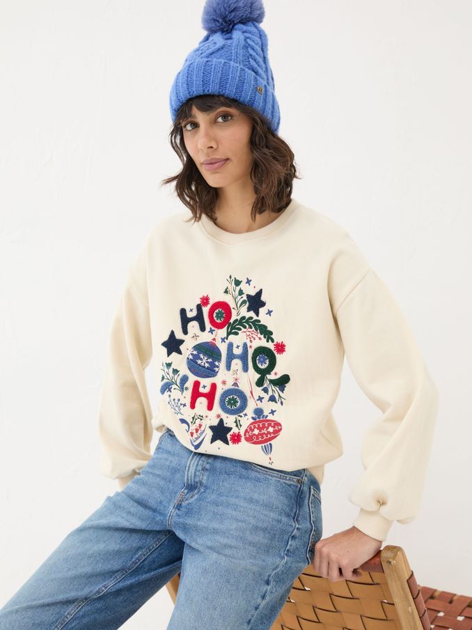 Women s Cream Sweatshirts Hoodies FatFace UK