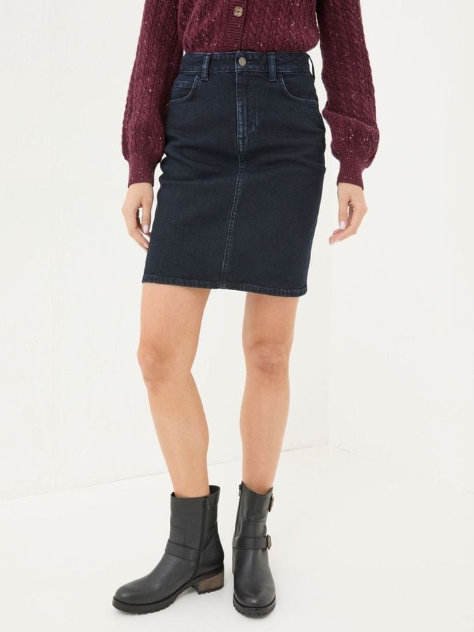 Black denim skirt fat face clearance