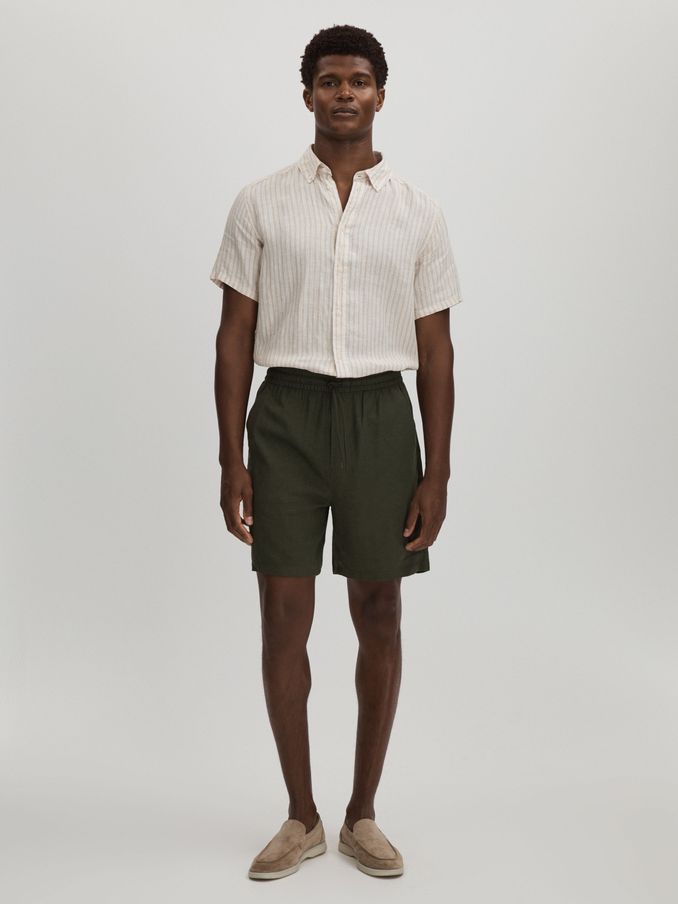 Green Shorts for Men Khaki Shorts REISS