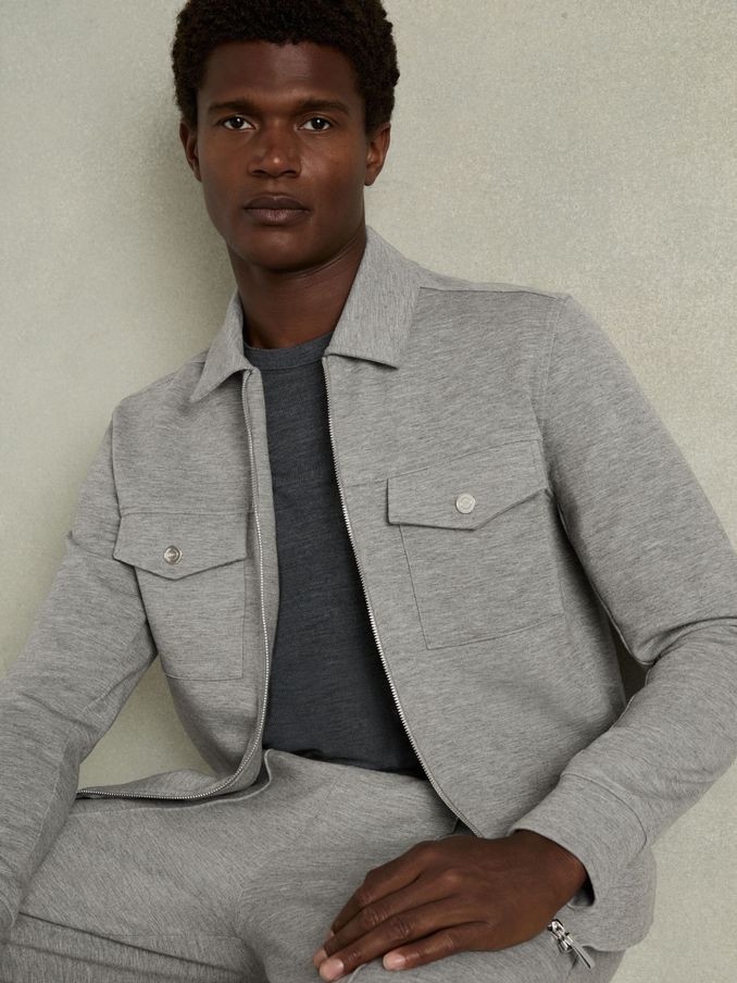 Grey Coats Jackets for Men Quilted Jackets REISS UK