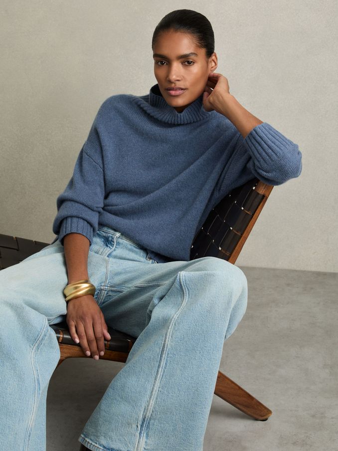 Roll Neck Jumpers The Best Thin Ribbed Knitwear For Ladies REISS