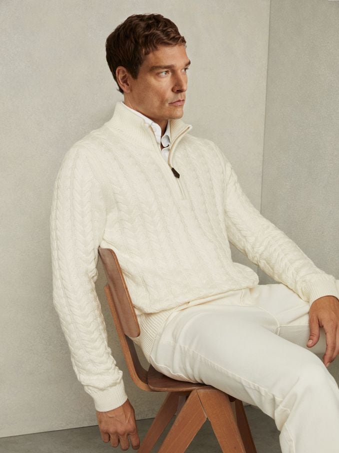 Buy WHITE REGULAR Jumpers Online Reiss UK