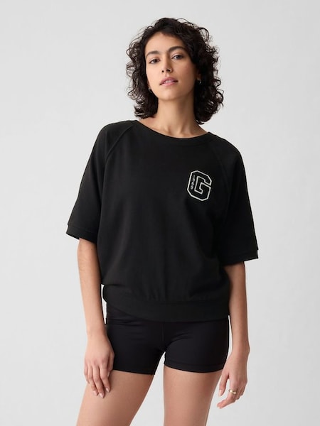Black Logo Oversized Sweatshirt (H17949) | £25