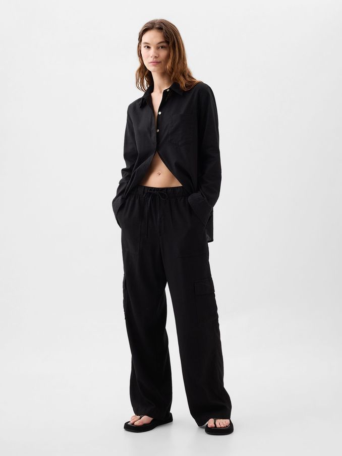 Buy Women s Black Cargo Clothing Online Gap UK