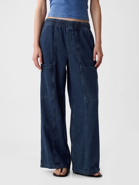 Blue High Rise Utility Easy Jeans (H72733) | £45
