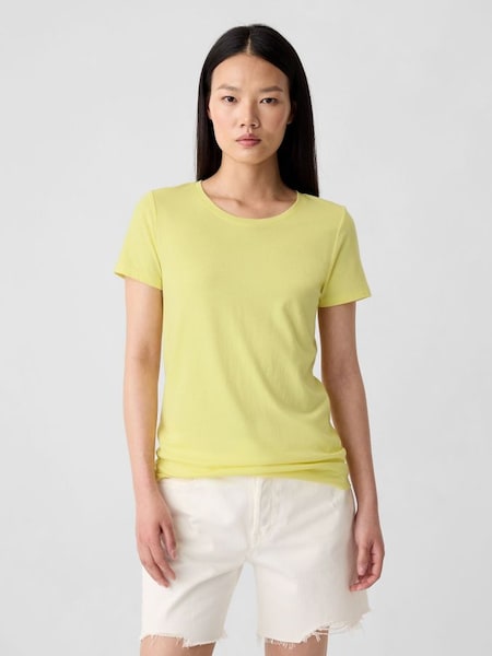Yellow Favourite Crew Neck Short Sleeve T-Shirt (H87734) | £10