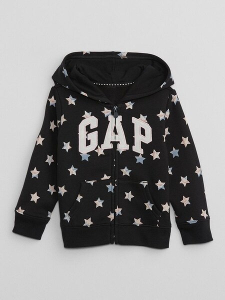 Green Logo Print Zip Up Hoodie (K00633) | £20