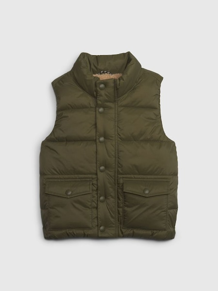Green Nylon Quilted Vest (K00647) | £35
