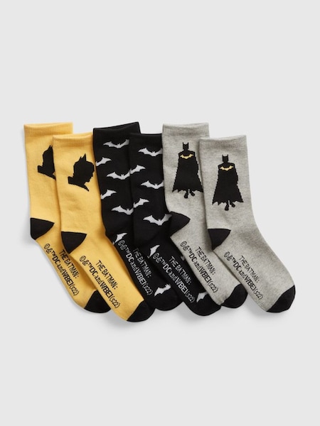 Multi DC Batman Crew Socks 3-Pack (K01342) | £8