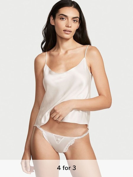 Coconut White Smooth Cheeky Shine Strap Knickers (K07094) | £20