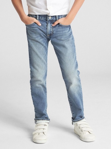 Light Wash Blue Stretch Slim Washwell Jeans (4-16yrs) (K09552) | £30