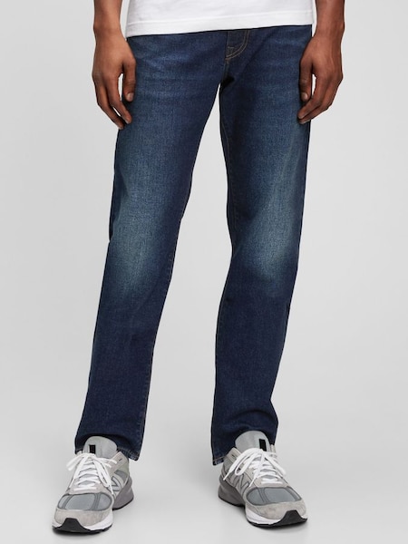 Dark Wash Blue Straight Jeans (K12380) | £45