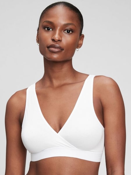 White Maternity Nursing Lounge Bralette (K12441) | £20