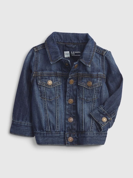 Blue Organic Cotton Denim Jacket (Newborn - 24mths) (K12646) | £30