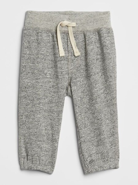 Grey Marled Pull-On  Joggers -Baby (K12653) | £6