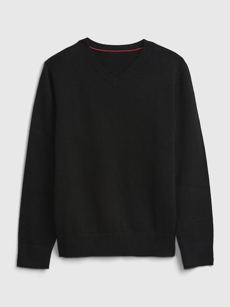 Black Organic Cotton Uniform Jumper (K12764) | £16