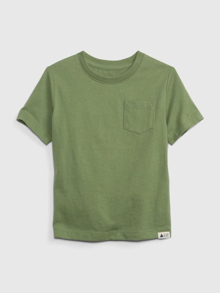 Green Pocket Short Sleeve Crew Neck T-Shirt (K12817) | £6