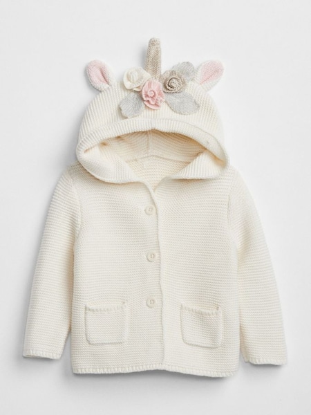 Cream Baby Brannan Unicorn Sweater (Newborn - 24mths) (K13330) | £20
