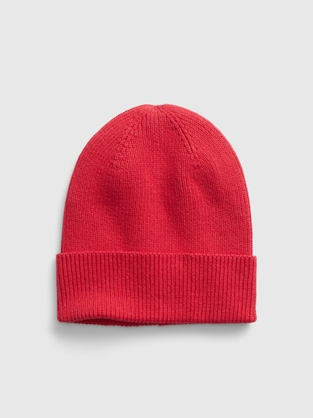 Red Adults Organic Cotton Beanie (K14745) | £15