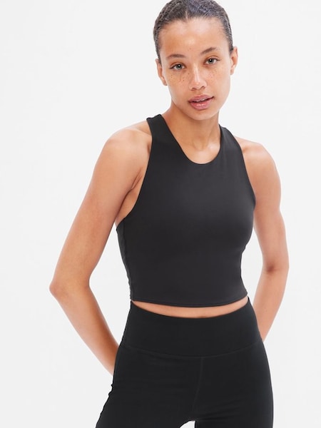 Black Power Move High Neck Support Tank Top (K14941) | £25