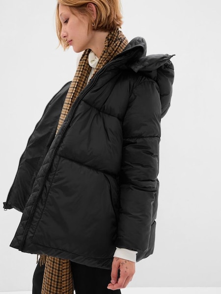Black Big Puffer Coat (K15191) | £105