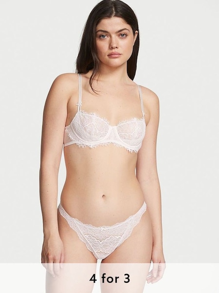 Coconut White Lace Thong Knickers (K16117) | £14