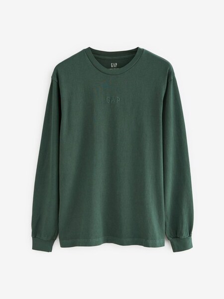 Green Logo Crew Neck Long Sleeve T-Shirt (K17548) | £30