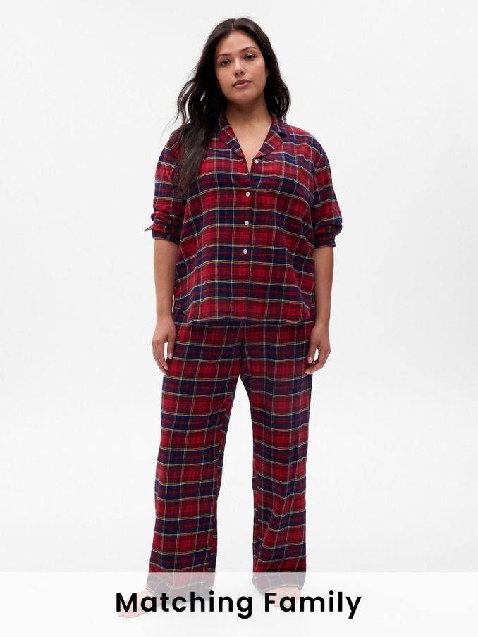 Buy Women s Red Regular Nightwear Matchingfamily Online Gap UK