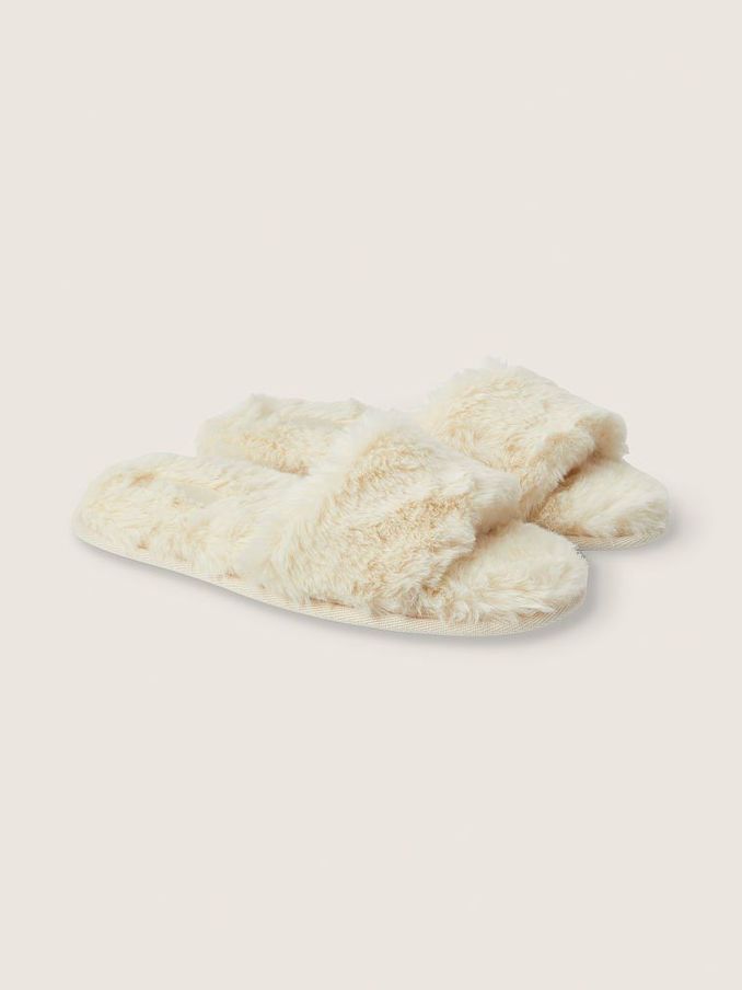 Victoria secret pink open toe slippers sales