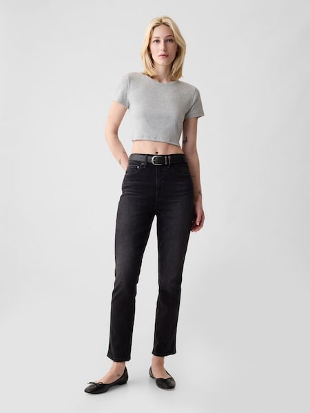 Black High Waisted Vintage Slim Fit Washwell Jeans (K19738) | £65