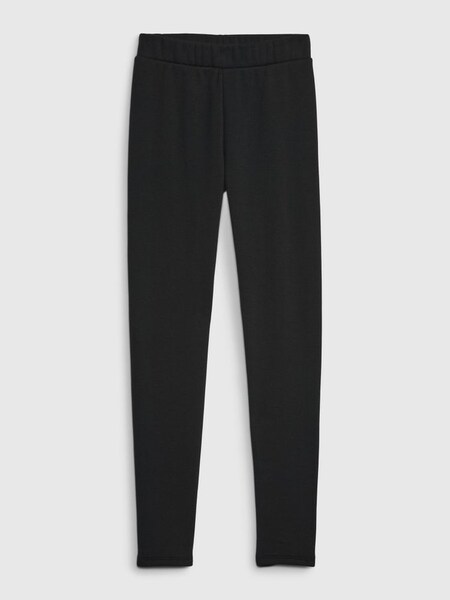 Black Sherpa Lined Leggings (K21142) | £20