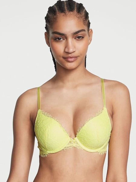 Citron Yellow Lace Lightly Lined Full Cup Bra (K22236) | £29
