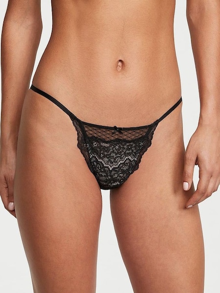 Black Bikini Lace Knickers (K22416) | £18
