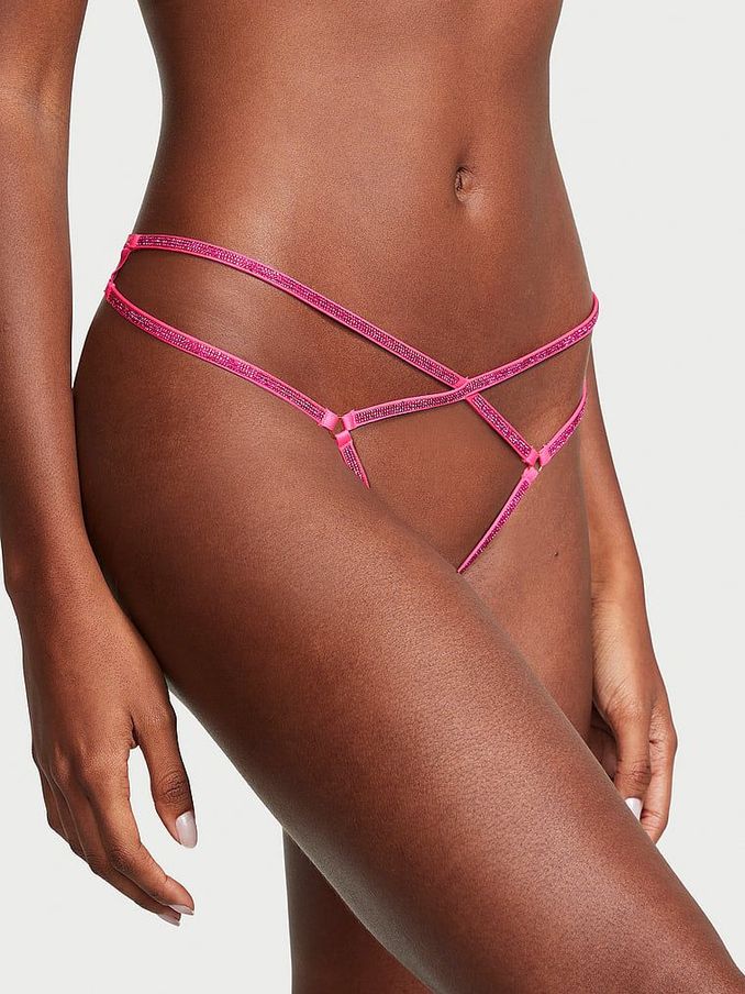 Buy Thong Pink Plain Allpanties Online Victoria s Secret UK