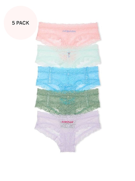 Pink/Blue/Green/Purple Cheeky Cotton Knickers Multipack (K22604) | £25