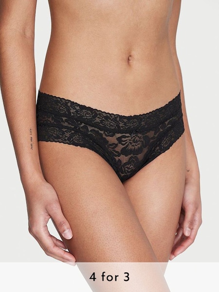 Black Roses Cheeky Lace Knickers (K22605) | £9