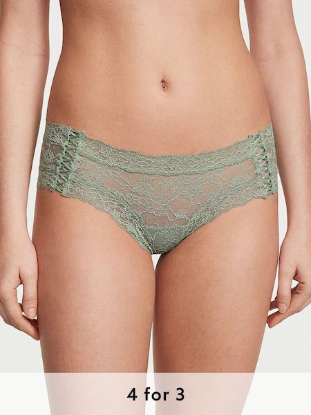 Seasalt Green Double Side Lace Up Lacie Cheeky Knickers (K22622) | £9