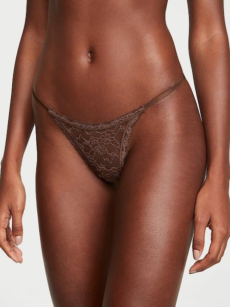 Ganache Brown Lacie String Thong Knickers (K22784) | £9