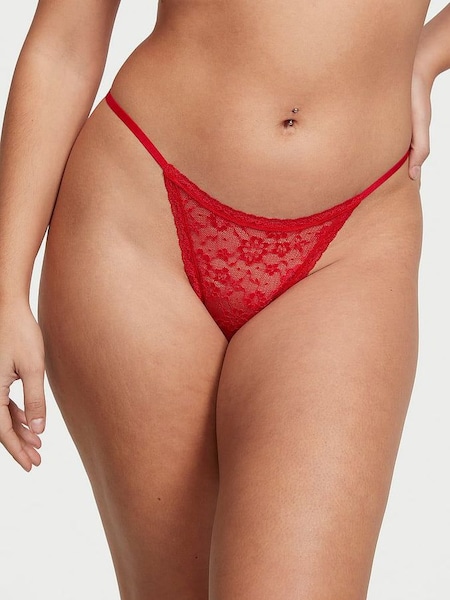 Lipstick Red Lacie String Thong Knickers (K22787) | £9