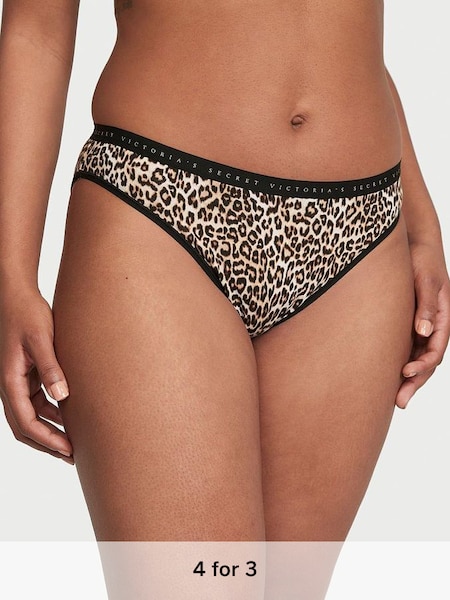 Marzipan Nude Cheetah Bikini Knickers (K23475) | £9