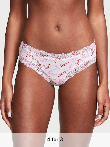 Tossed Love Pink Lace Waist Cheeky Knickers (K24232) | £9