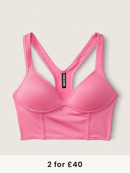 Dreamy Pink Push Up Sports Bra (K24554) | £30