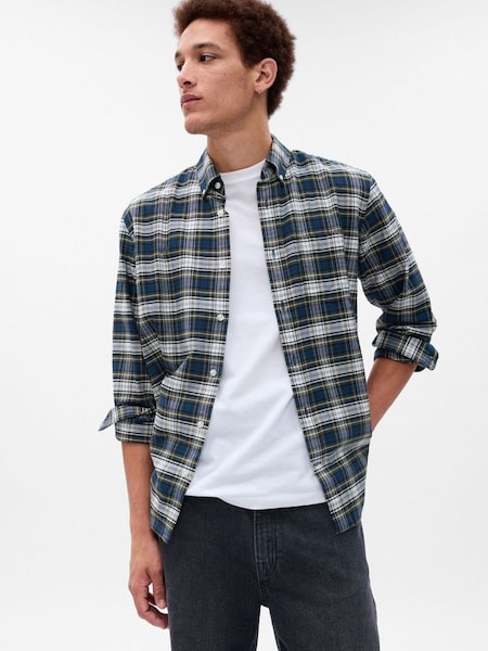 Black Classic Oxford Shirt in Standard Fit (K25658) | £40
