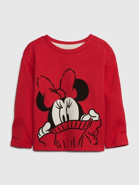 Red Disney Graphic Long Sleeve Crew Neck T-Shirt (K26467) | £16