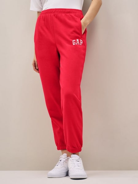 Red Vintage Arch Logo Joggers (K27309) | £35