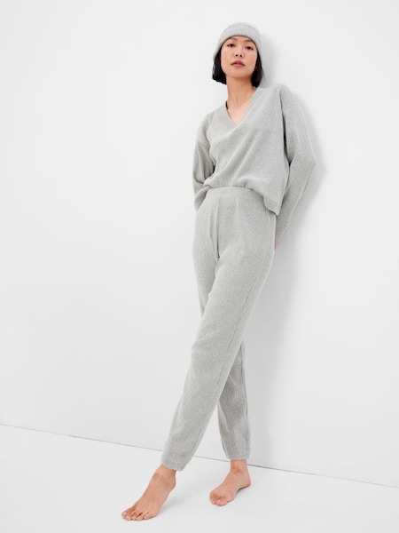 Grey Cosy Ribbed Knit Pyjama Bottoms (K27496) | £16