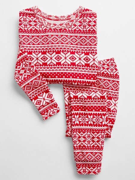 Organic Cotton Christmas Fair Isle Pyjamas (K27958) | £8