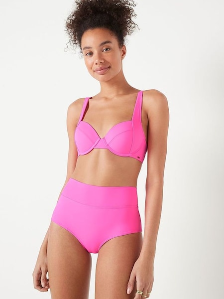 Radiant Rose High Waisted Bikini Bottom (K28361) | £20