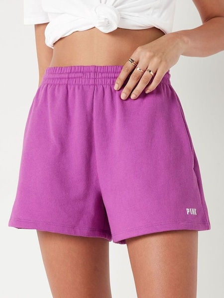 House Party Purple Fleece Sweat Shorts (K28363) | £26